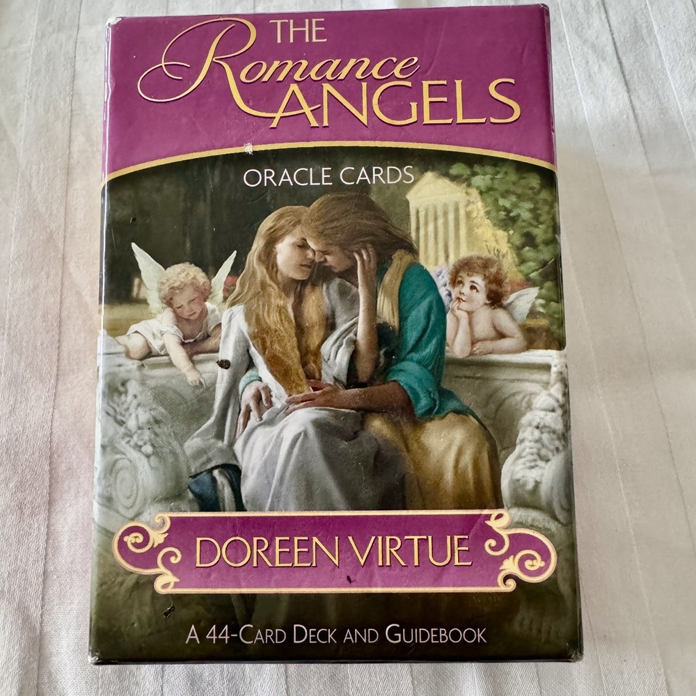 Doreen Virtue The Romance Angels Oracle Cards 44 Tarot Cards Guidebook in box